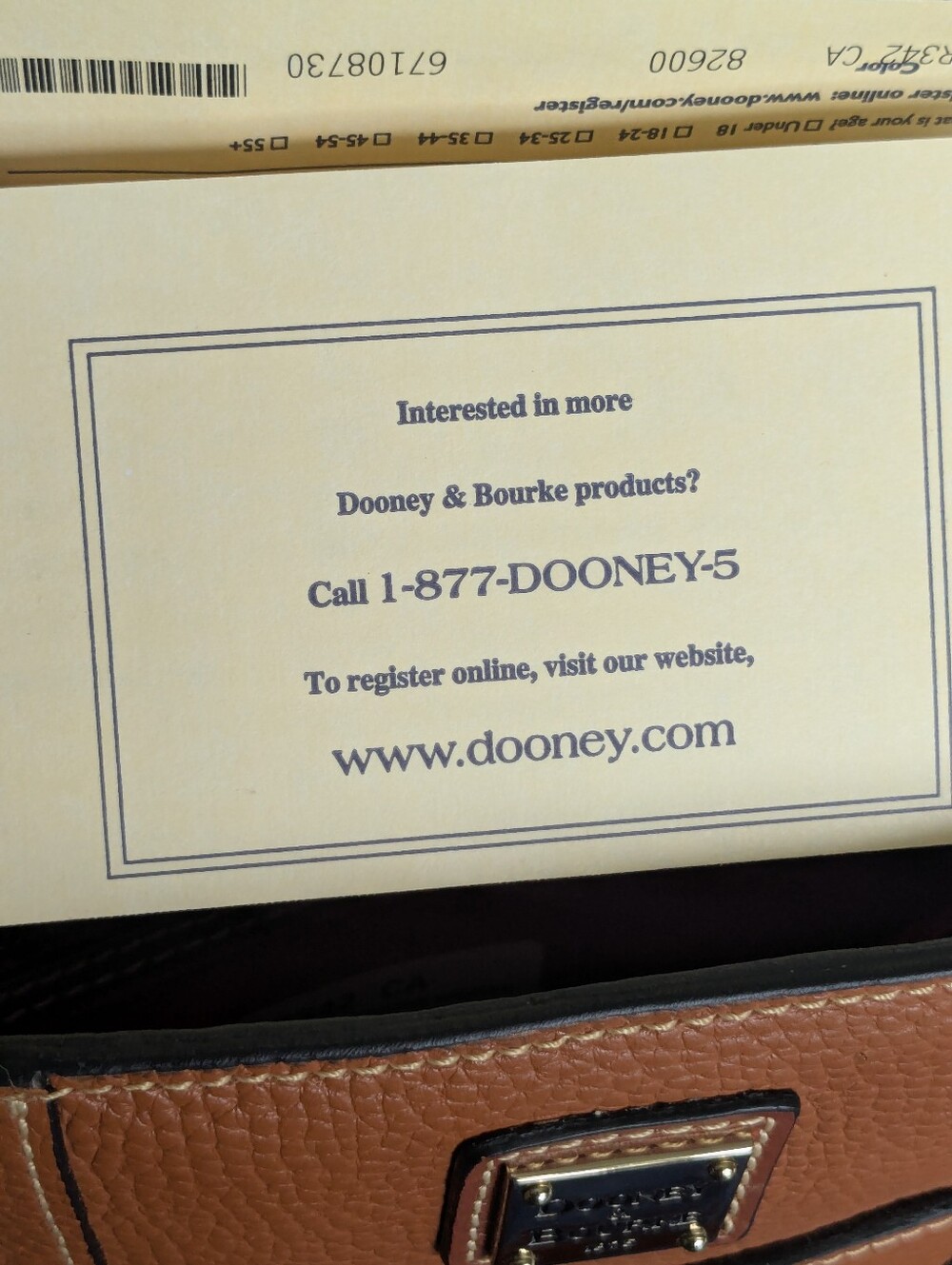 NEW, Dooney & Burke Small Lexington Shopper, Sable Brown, Cover Bag NWT - Picture 12 of 16